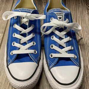 Womens New Converse Low Cut All Star Sneakers in Bright Blue Size 6
